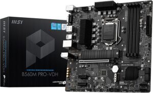 MSI B560M PRO-VDH ProSeries Motherboard (Micro-ATX, 11th/10th Gen Intel Core